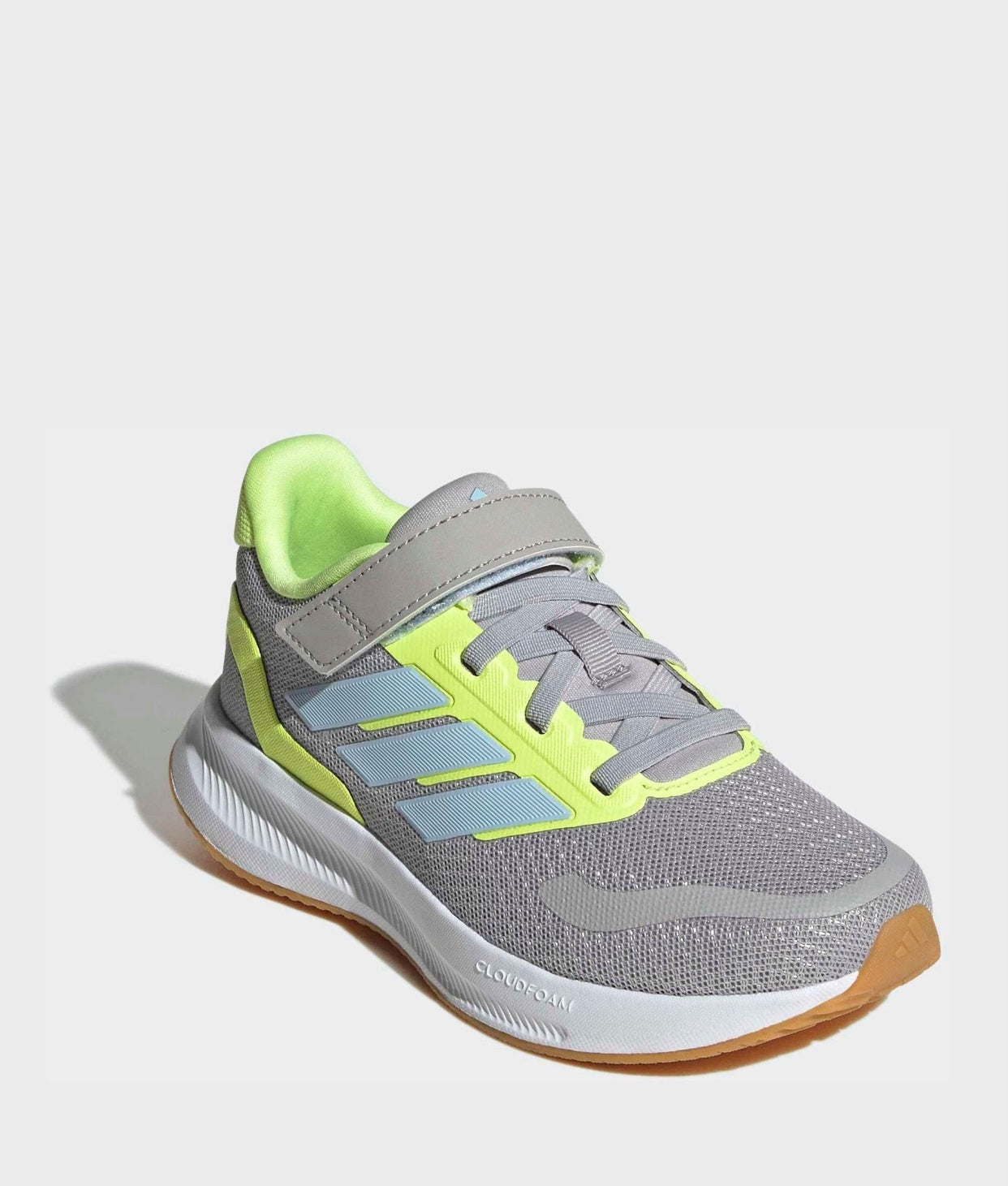 adidas Grey Runfalcon 5 Elastic Lace Running £30 Kids Trainers