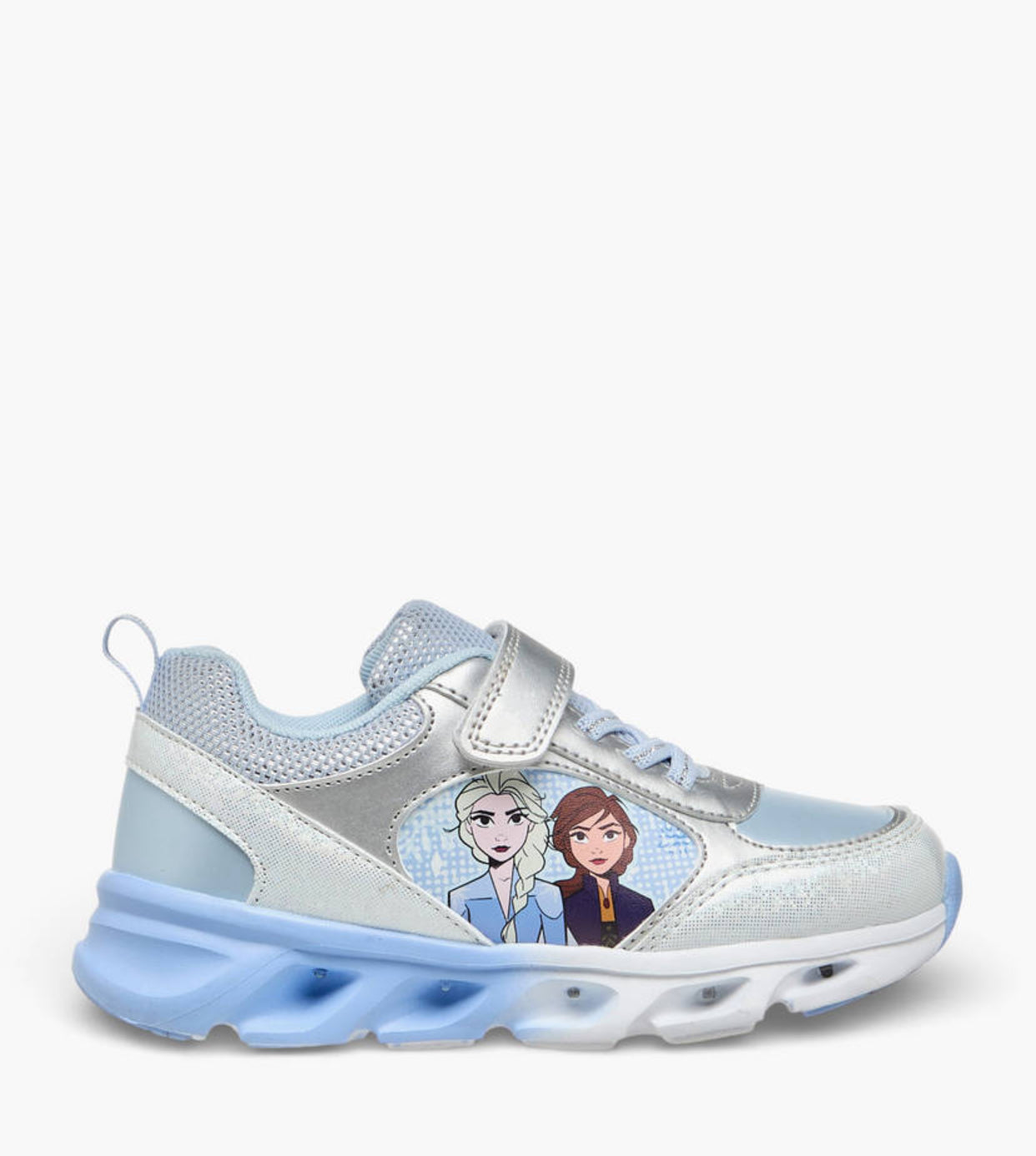 Disney Girls Frozen Print Light-Up Ankle Sneakers