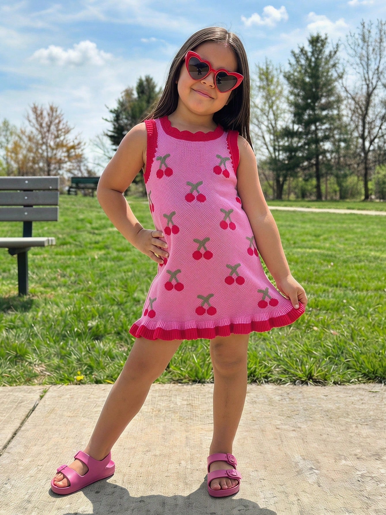 Young Girls Knitted Camisole Dress