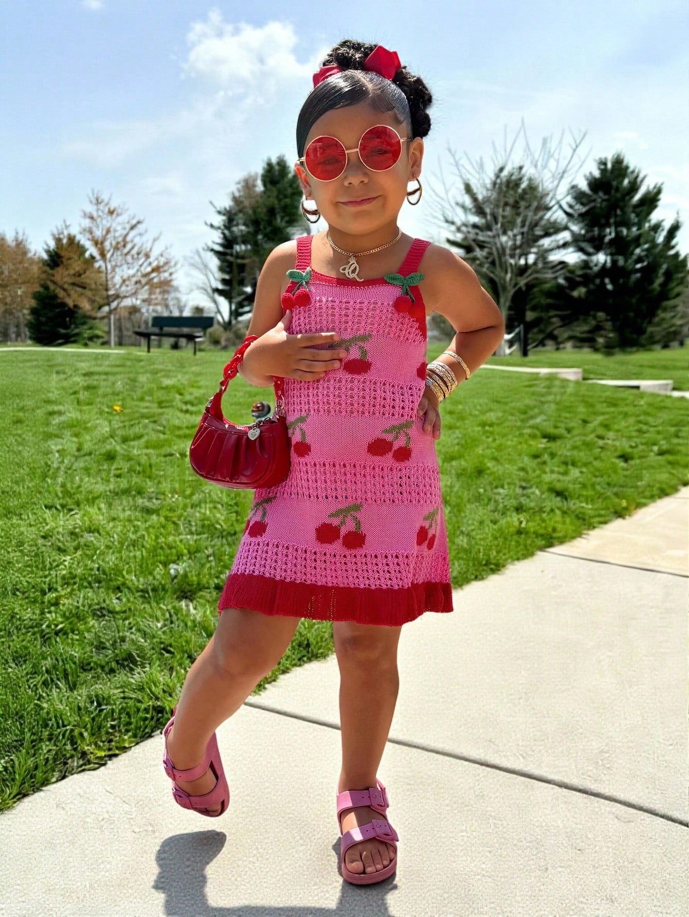 Young Girls Knitted Camisole Dress