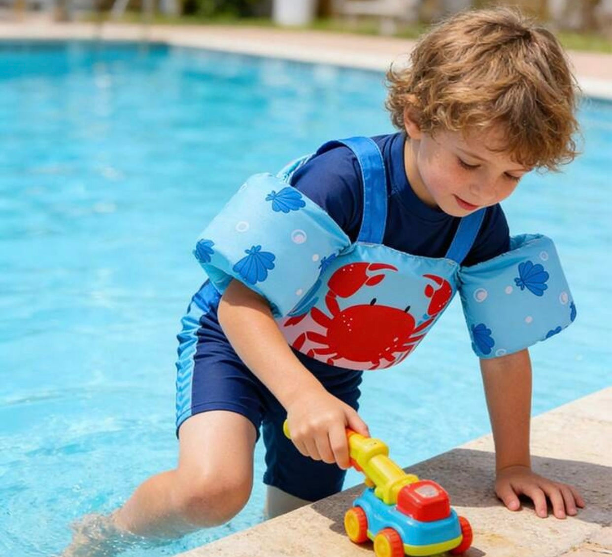 1pc Kids Swimming Vest Harness Suitable For 3-6 Years Old