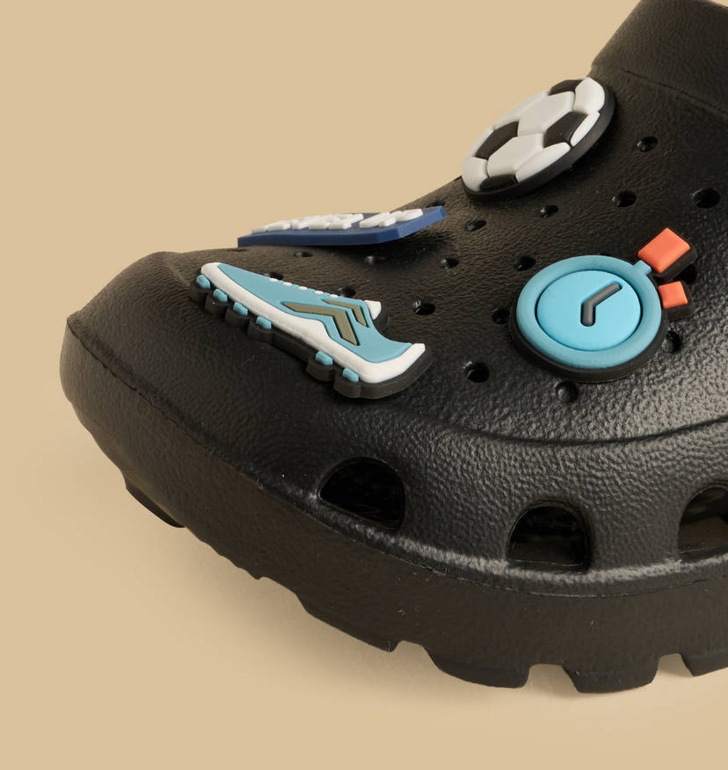 Football Jibbitz Clogs with Backstrap