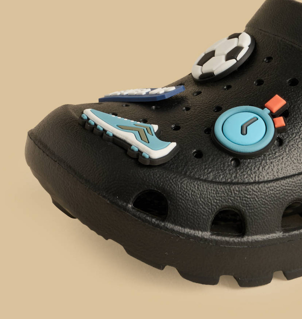 Football Jibbitz Clogs with Backstrap
