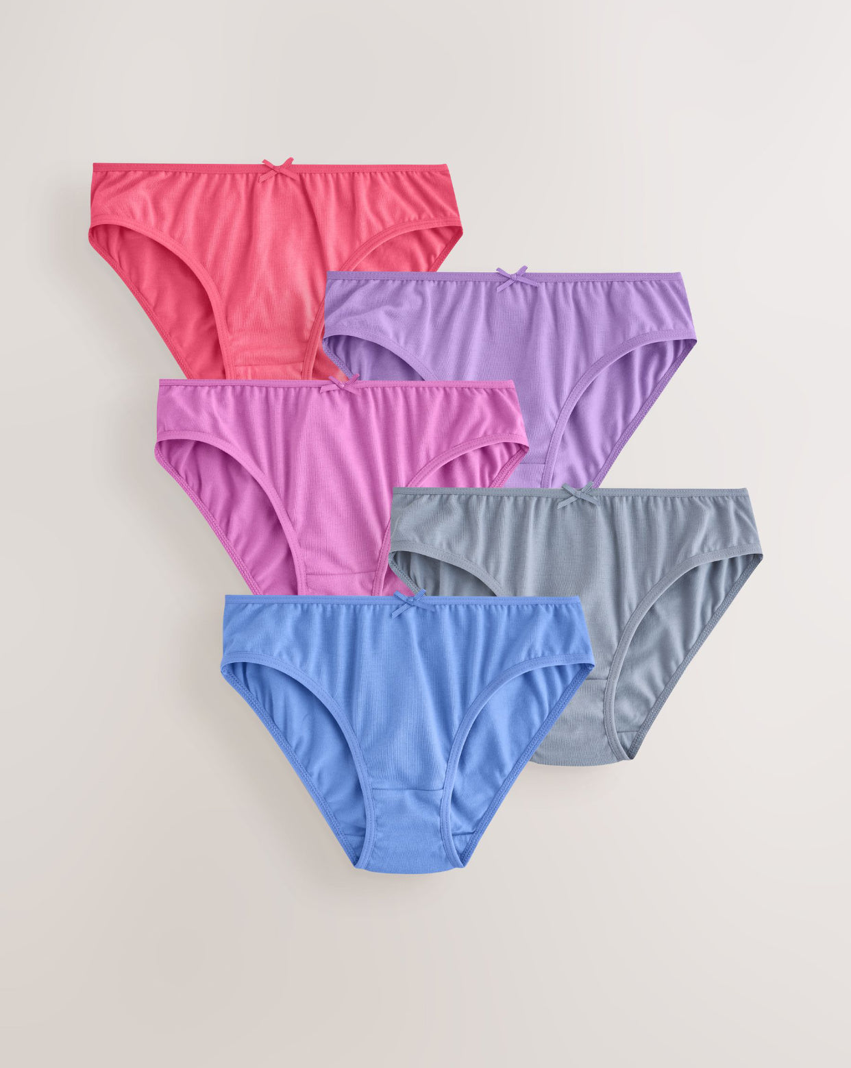 Pink/Mink Bikini Briefs 5 Pack