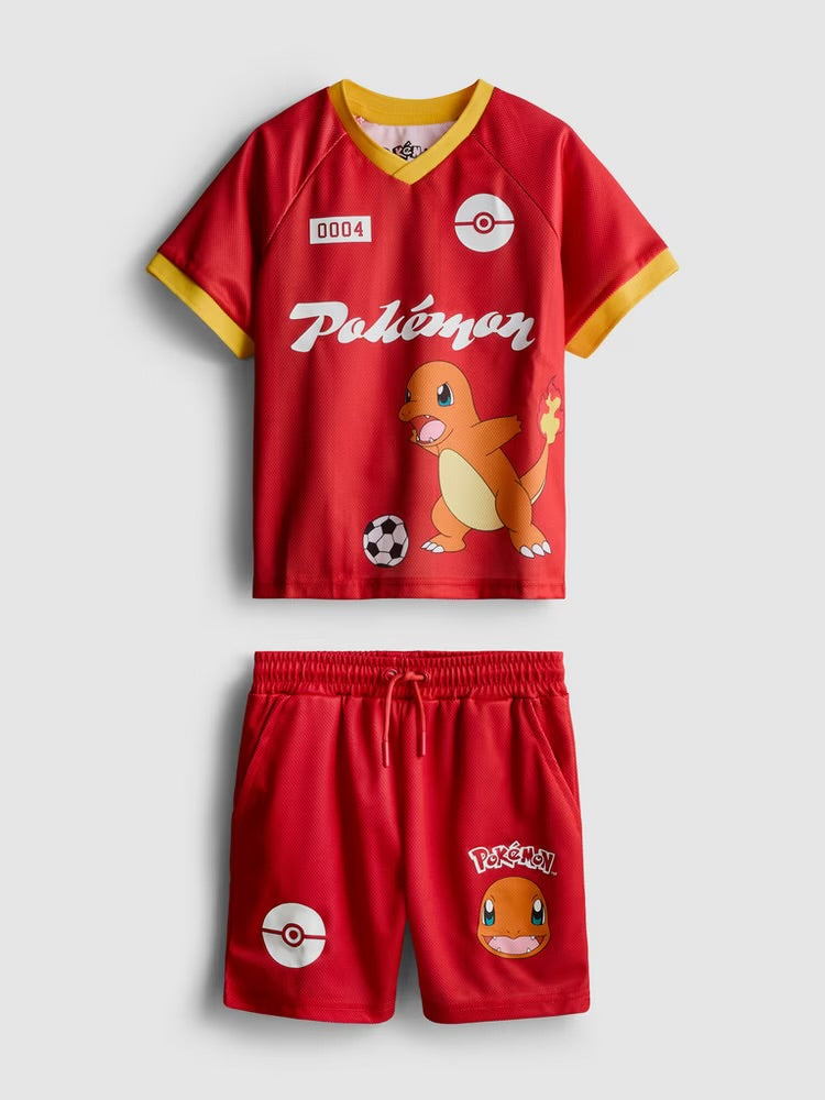 Sports set with a Pokémon Charmander design