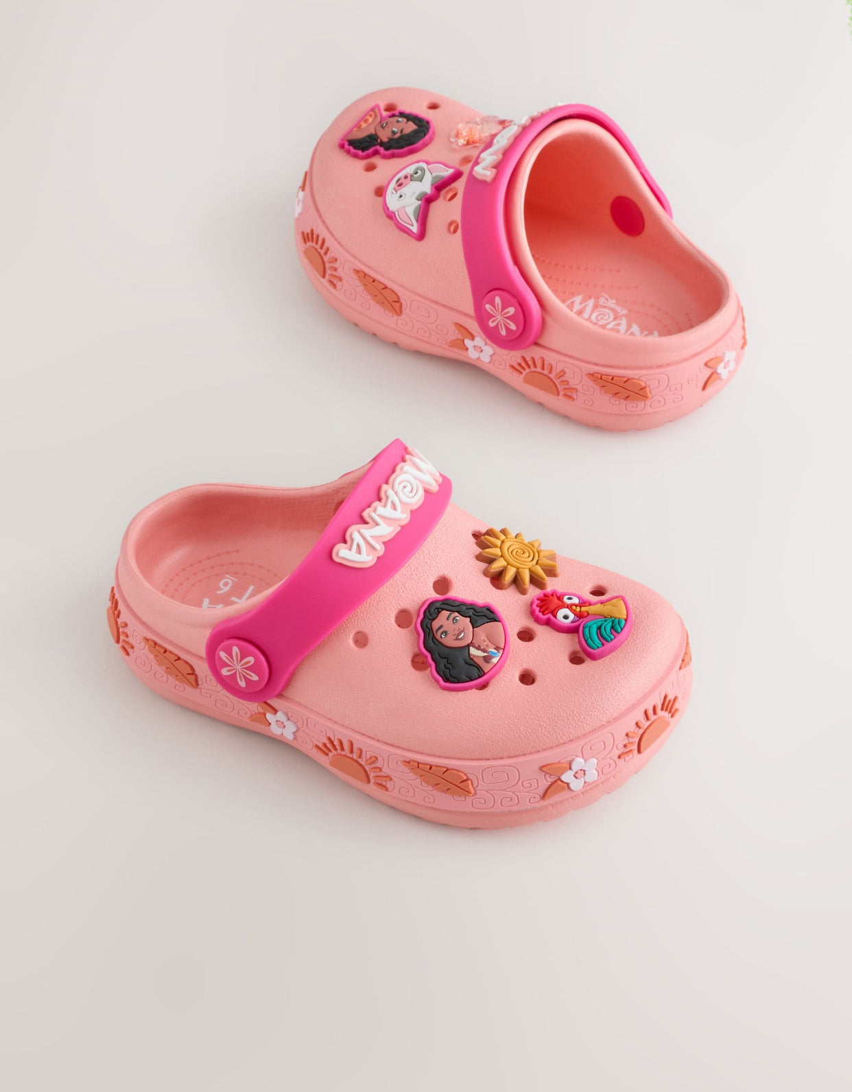 Orange Disney Moana Clogs