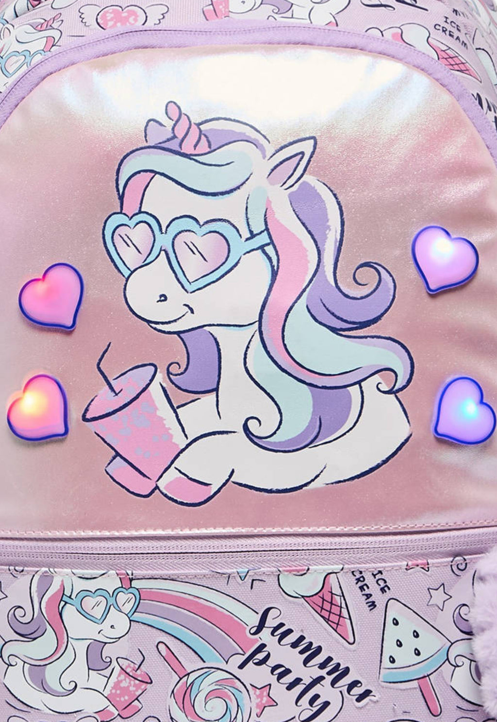 Light Up Unicorn Backpack 16 inch