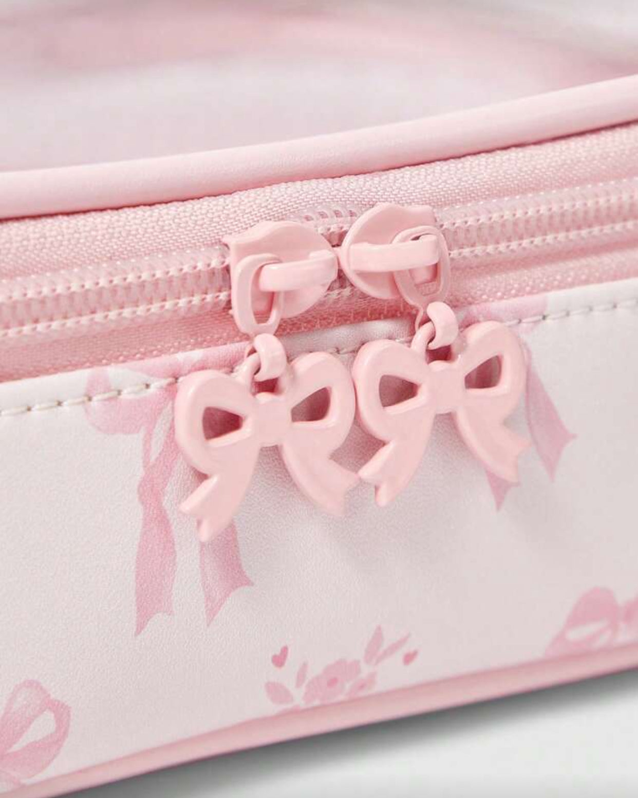 Pink Transparent Makeup Bag/Organizer (immediate)