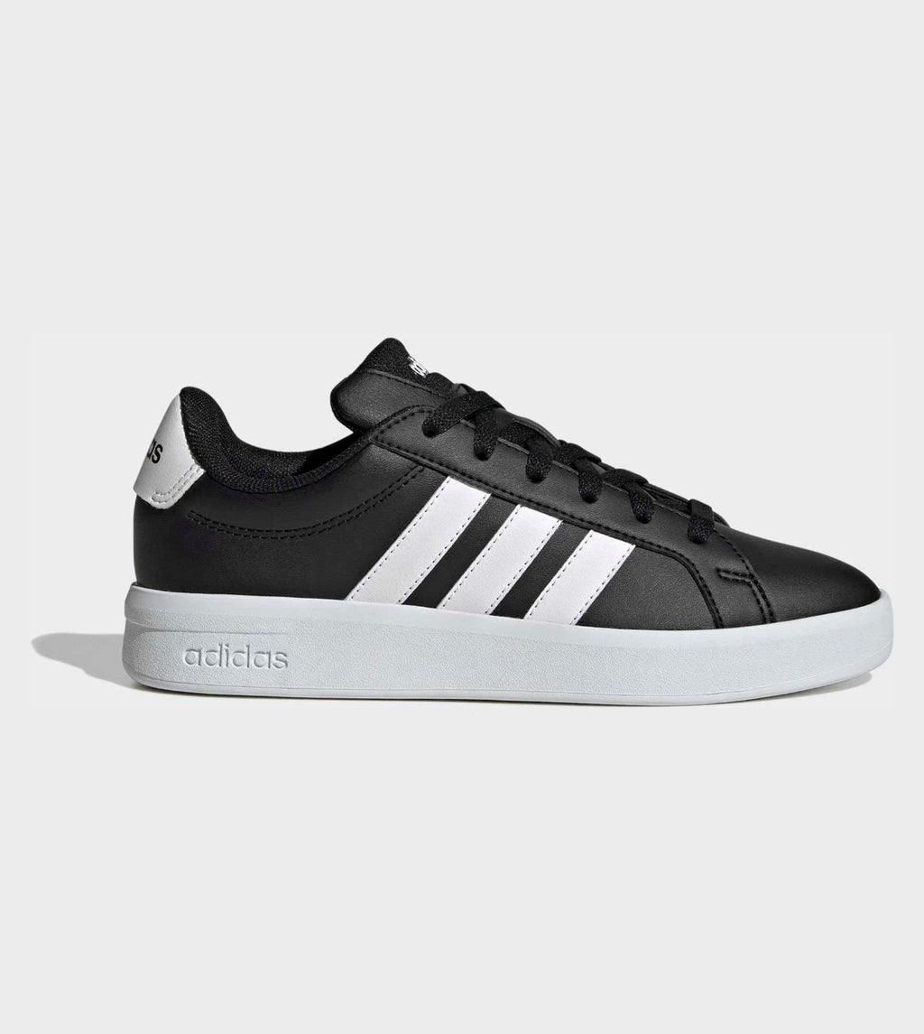 adidas Black/White Grand Court 3.0 Junior Trainers