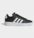 adidas Black/White Grand Court 3.0 Junior Trainers
