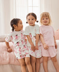 Pink /Cream Ballerina Short Pyjamas 3
Pack