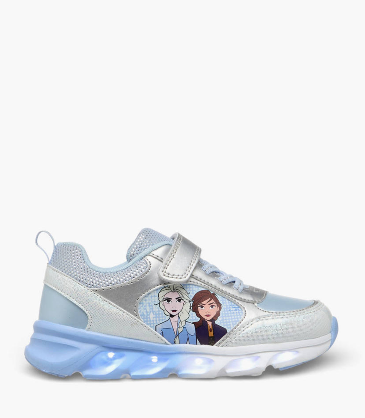 Disney Girls Frozen Print Light-Up Ankle Sneakers
