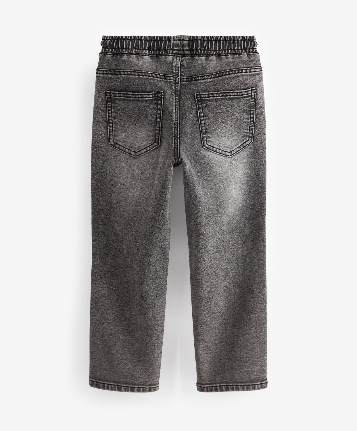 Grey Loose Fit Stretch Elasticated Waist Jeans