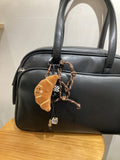1pc Cute croissant Bag chain (immediate)