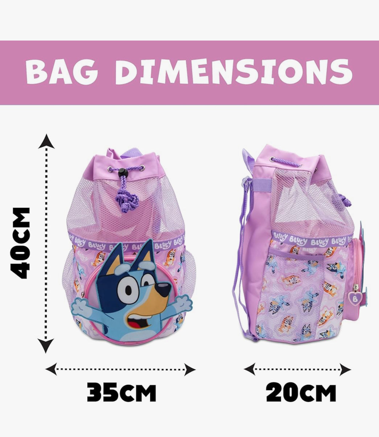 Bluey Pink Swim Bag
