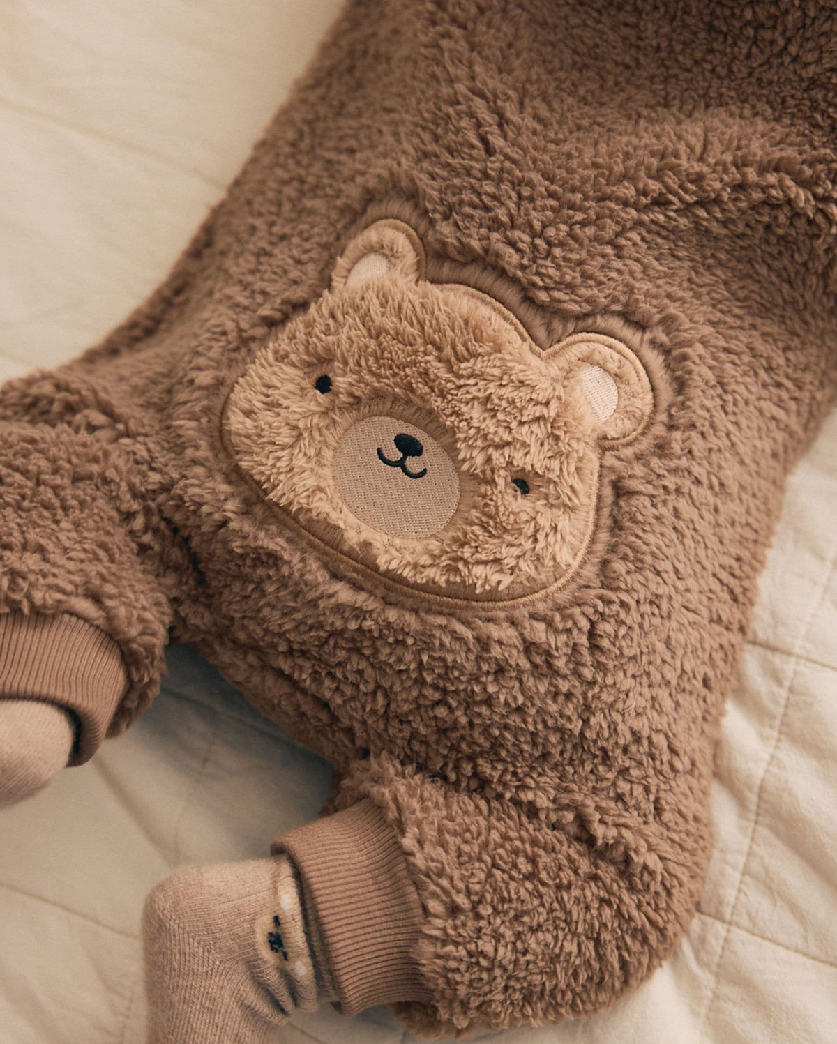 Brown Bear Borg Two Way Zip Sleepsuit