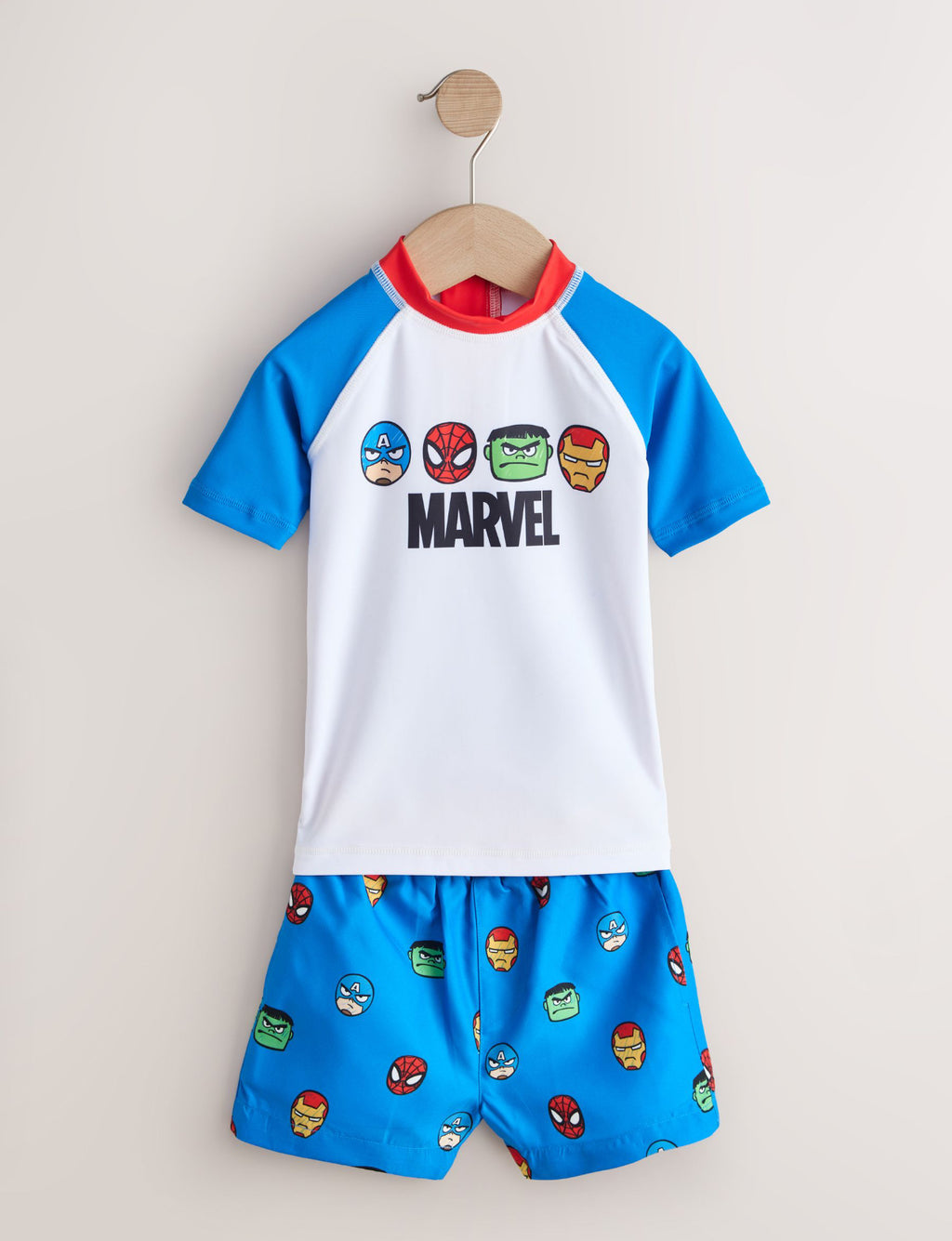 Marvel Rash Vest and Swim Shorts Set