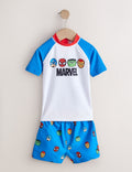 Marvel Rash Vest and Swim Shorts Set