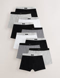Grey Soft Waistband Trunks 10 Pack