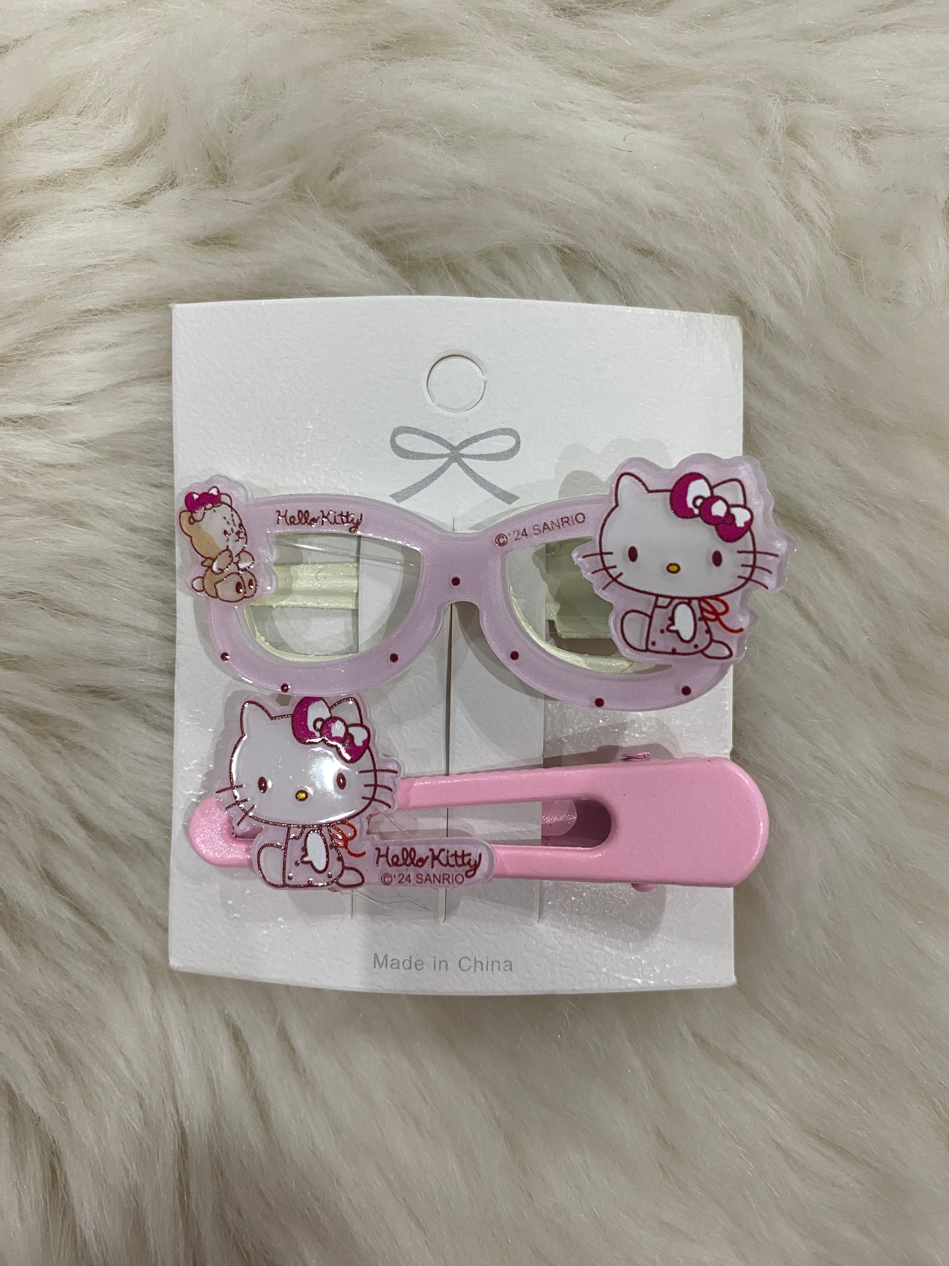 2pcs hello kitty hair clips