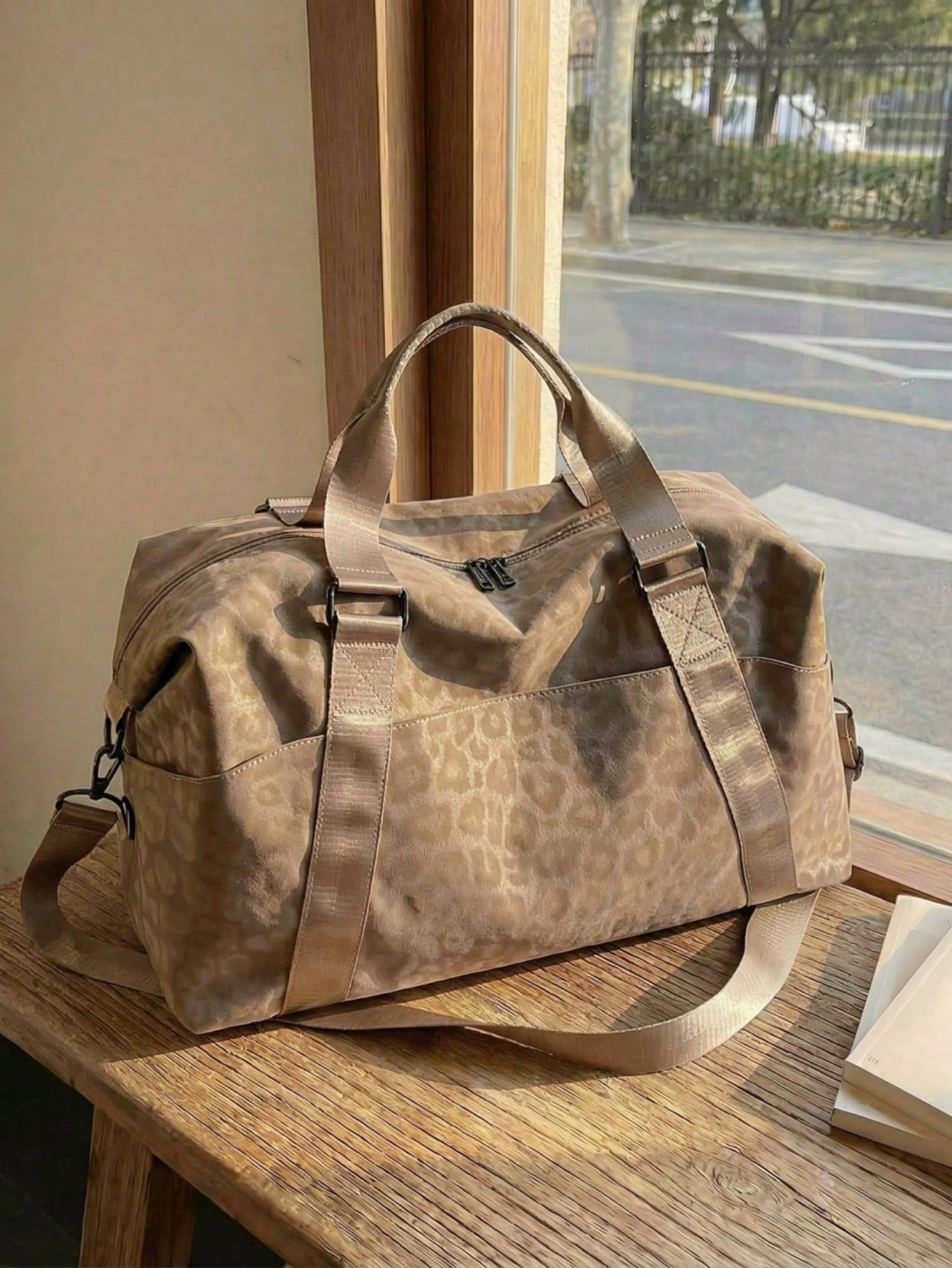 Leopard Duffel Travel Bag