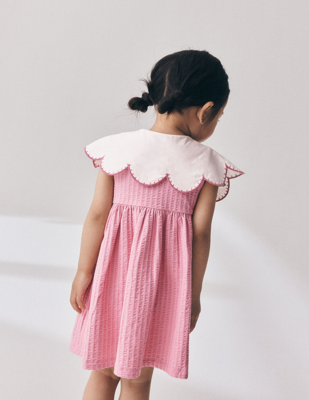 Pink Collared Summer Dress (3mths-7yrs)