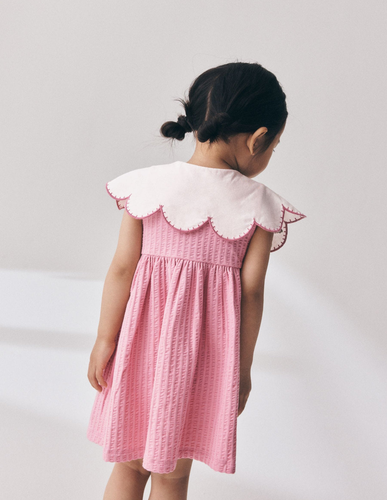 Pink Collared Summer Dress (3mths-7yrs)