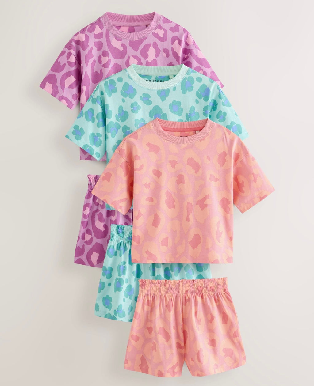 Purple/Orange Short Pyjamas 3 Pack