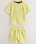 Baker by Ted Baker 'T' Textured T-Shirt and Shorts Set