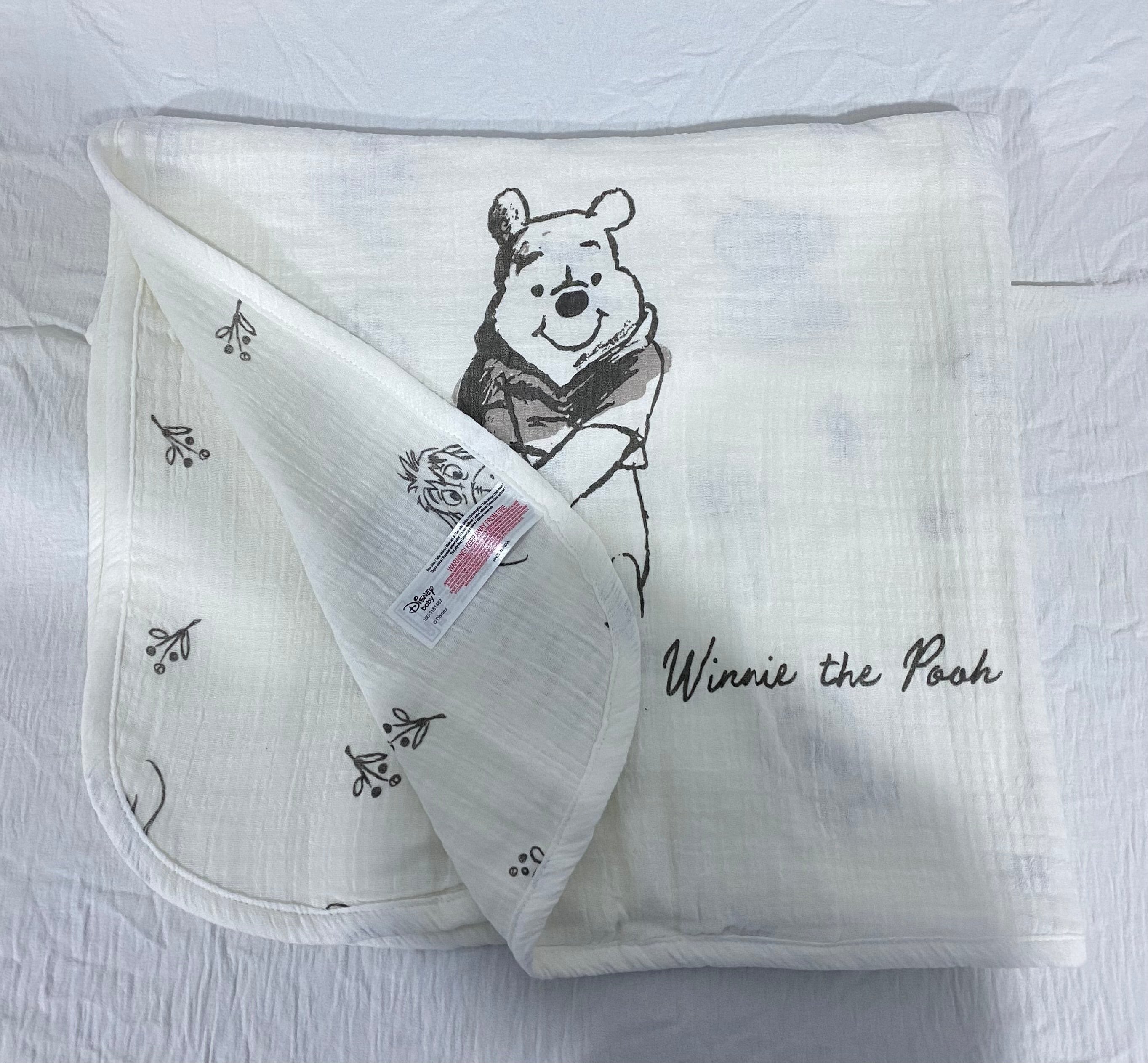 Winnie The Pooh Milestone Cotton Blanket (immediate)