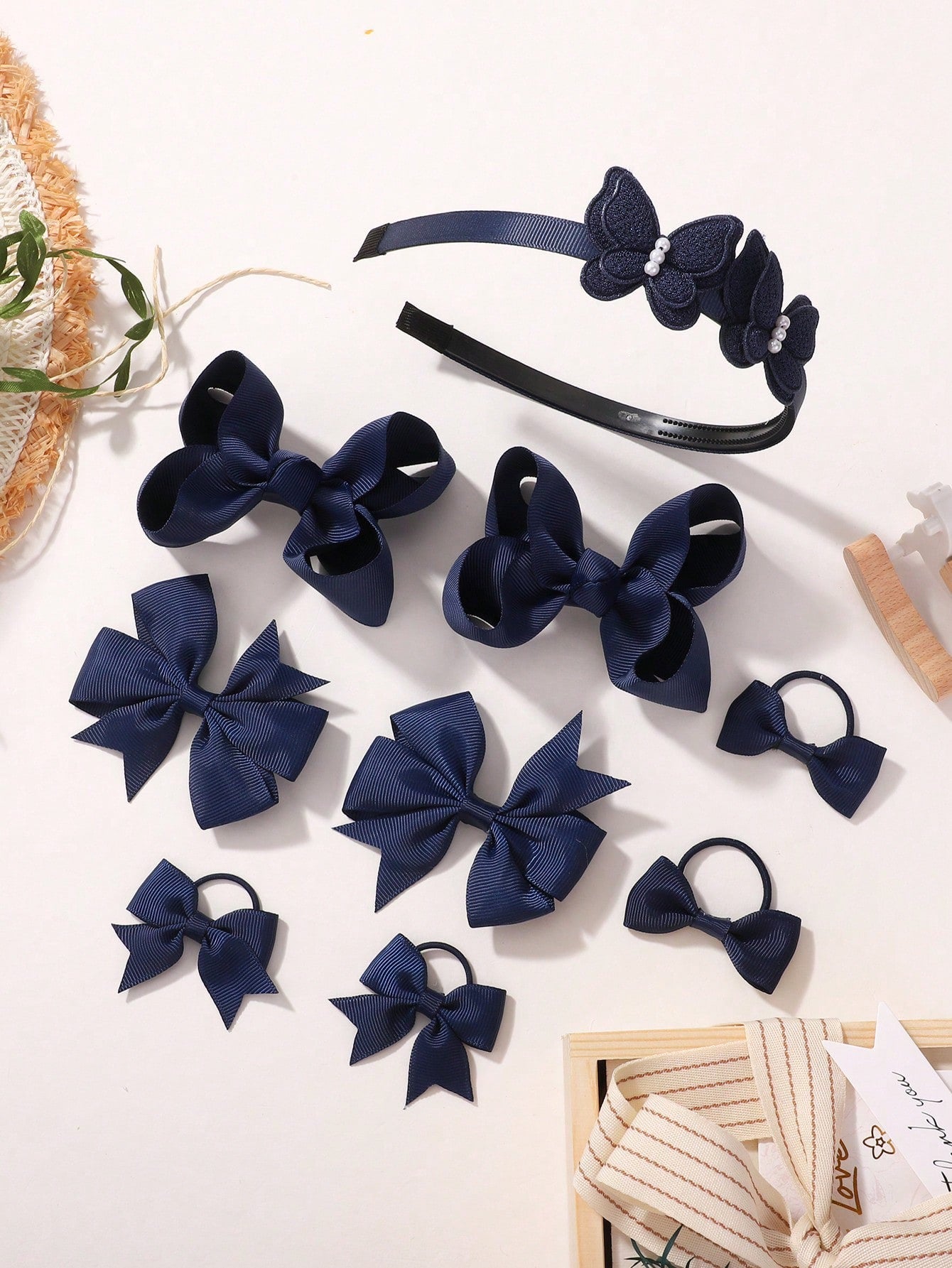 9pcs school hair accessorie set