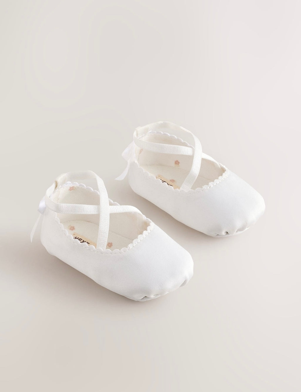 White Baby Bow Occassion Shoes