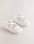 White Baby Bow Occassion Shoes