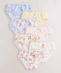 Pink/Yellow Animals Briefs 7 Pack