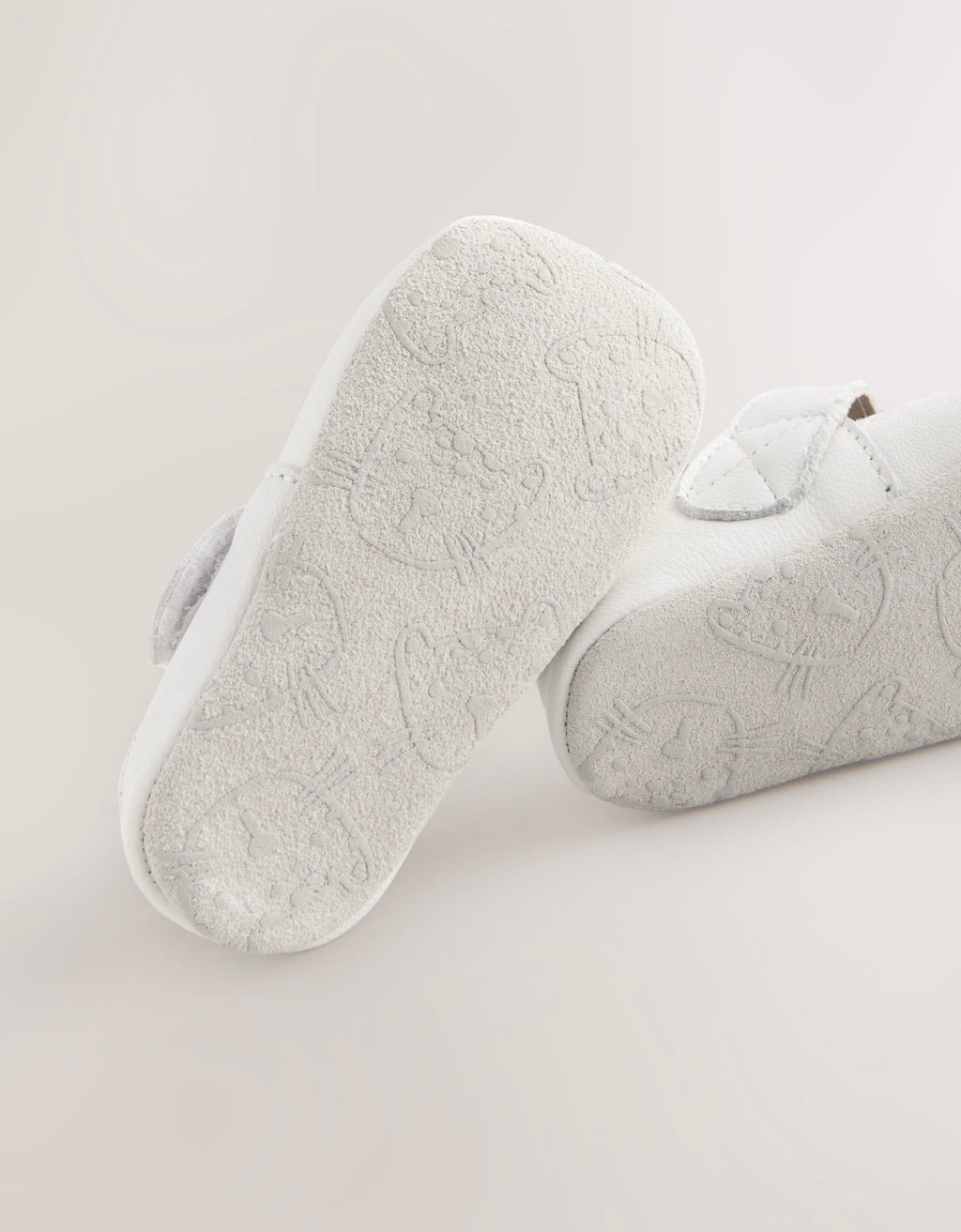 White Leather Baby T-Bar Shoes