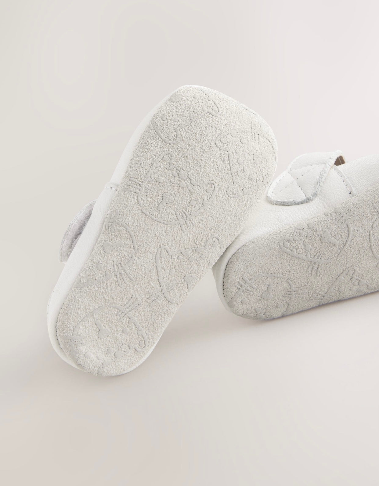 White Leather Baby T-Bar Shoes