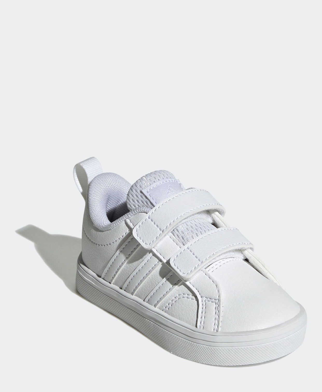adidas White VS Pace 2.0 Hook and Loop Infant Trainers