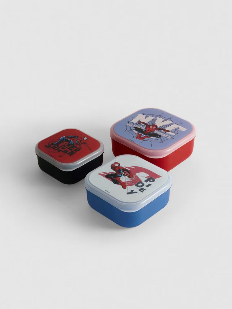 3pk Spiderman Snack Box