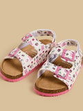 Hello Kitty Print Sandals with Hook and Loop Closure