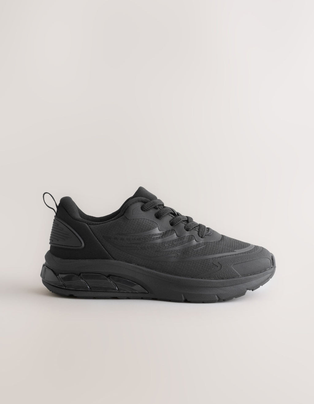 Black Standard Fit (F) Elastic
Lace Trainers
