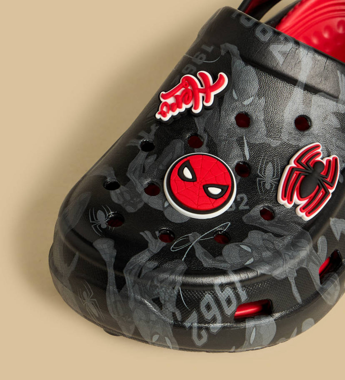 SpiderMan Applique Clogs