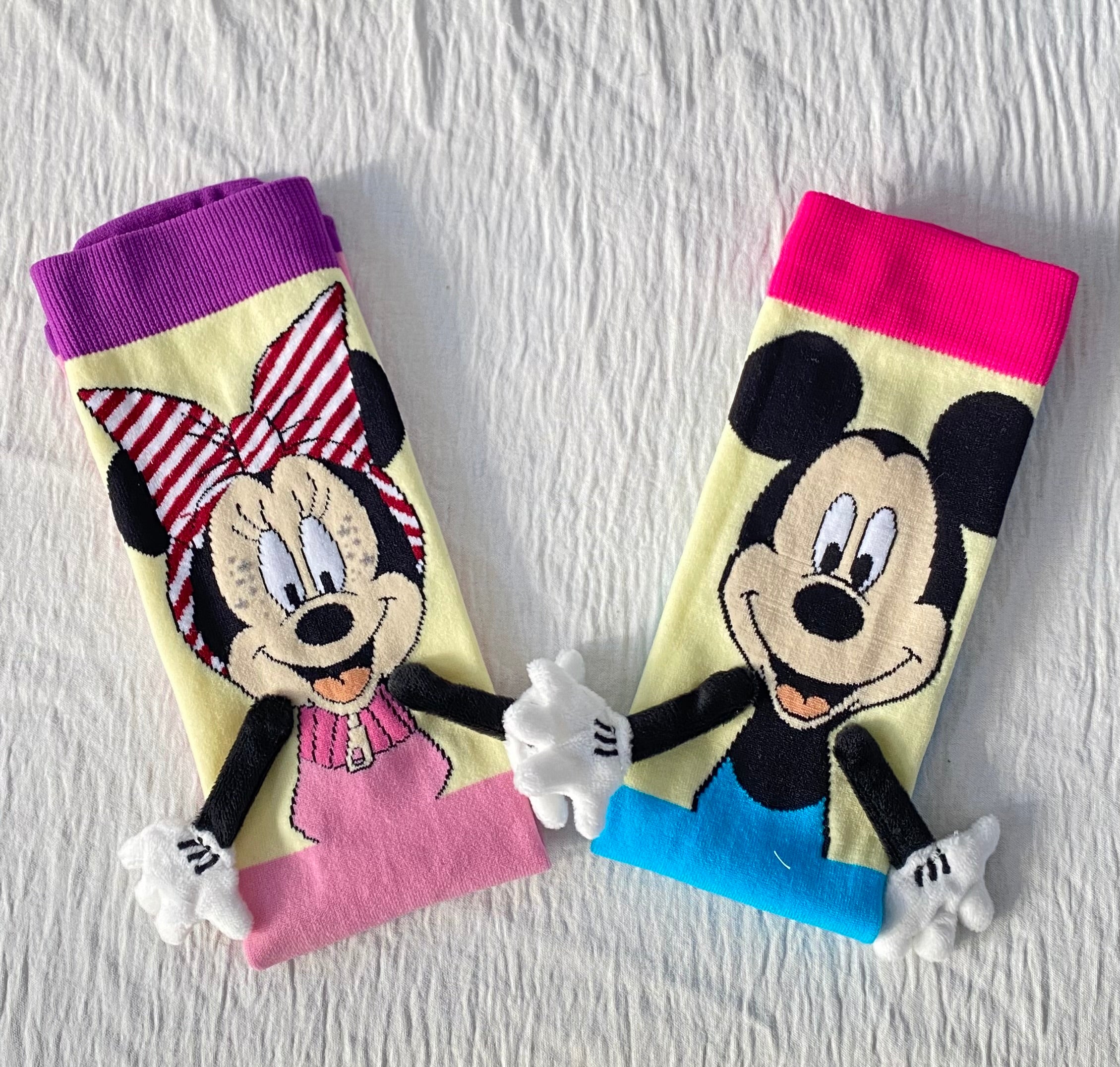 Disney 3D Mickey And Minnie girls Knee-High Stockings (immediate)