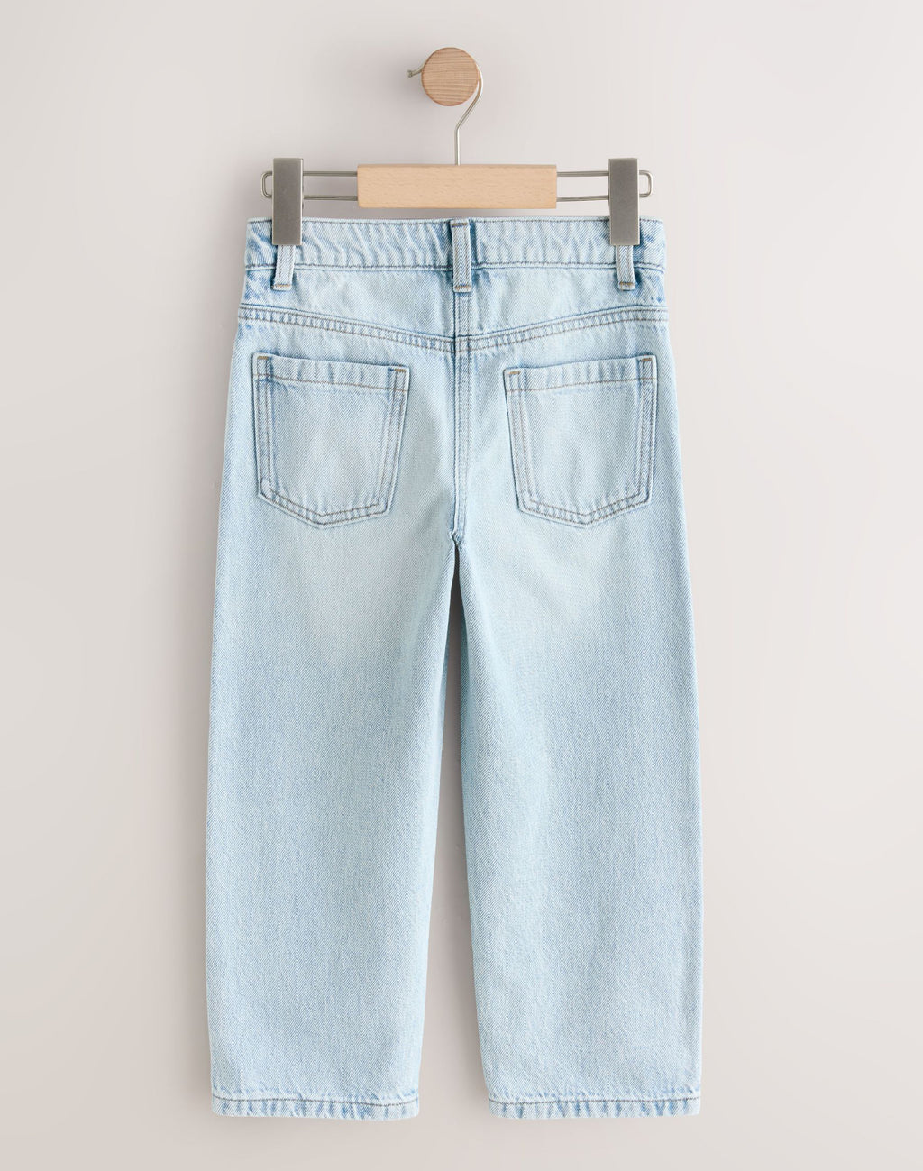 Light Wash Straight Leg Jeans