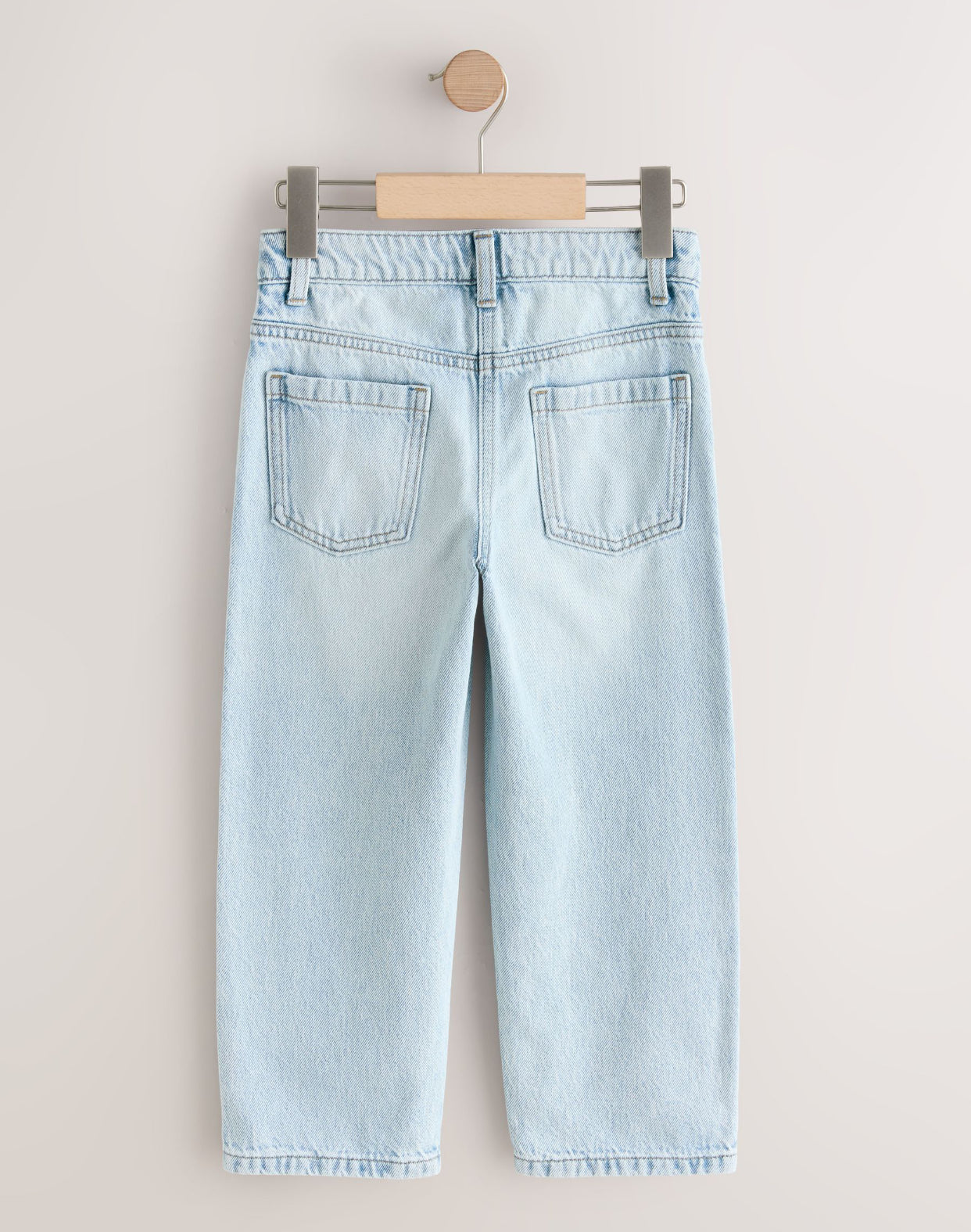 Light Wash Straight Leg Jeans