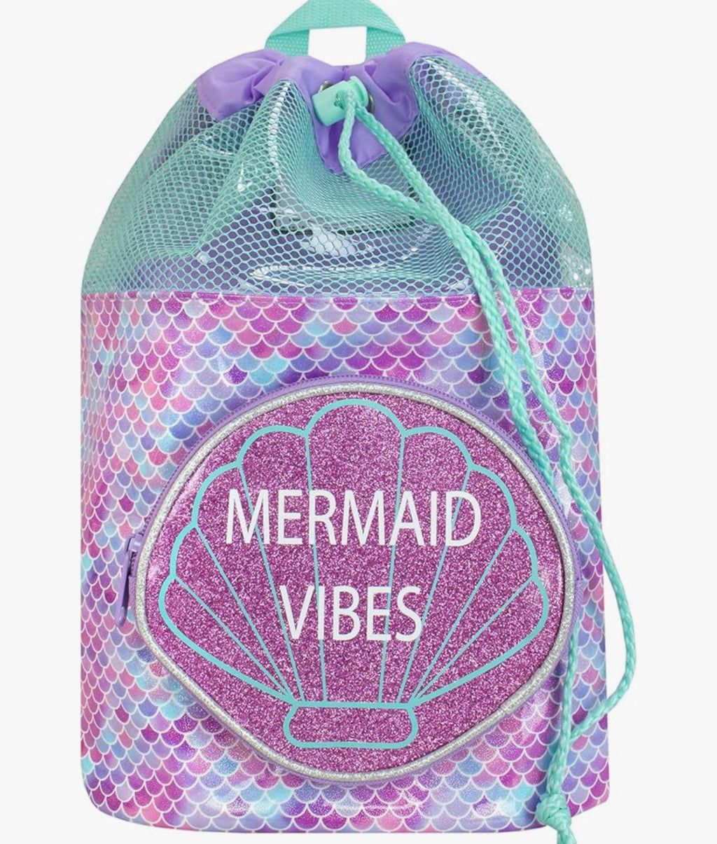 Girls Swim Bag Mermaid Purple