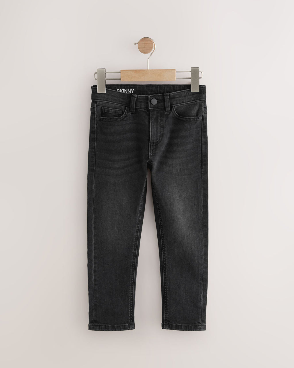 Washed Black Skinny Fit Stretch Jeans