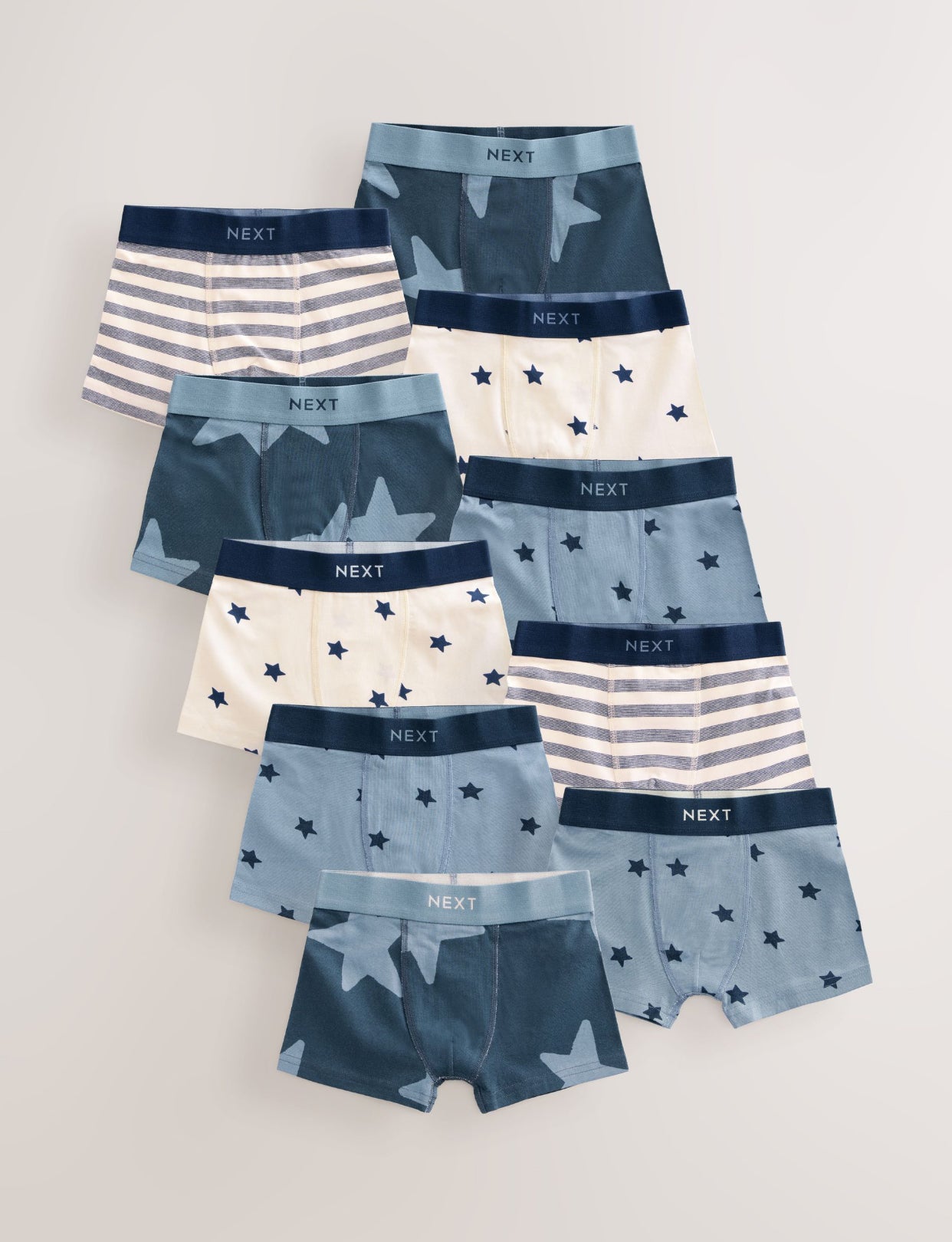Blue Stars and Stripes Trunks 10 Pack