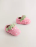 Pink Strawberry Baby Slip-On Shoes