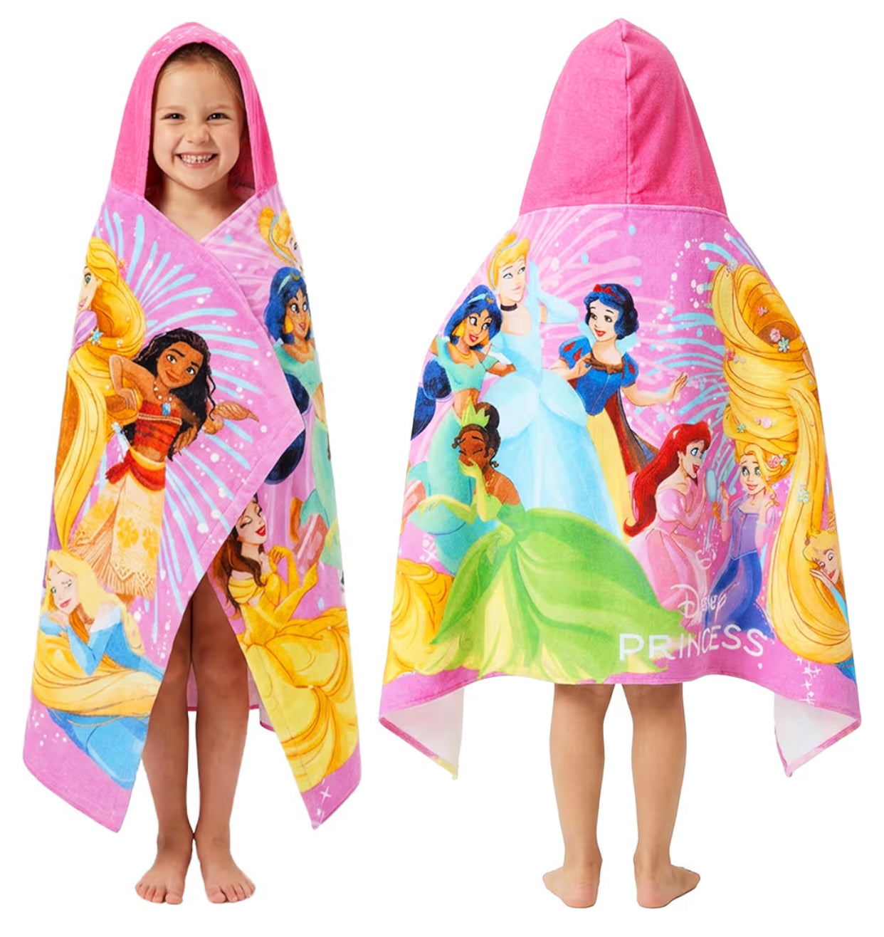 Disney Princess Hooded Towels for Girls