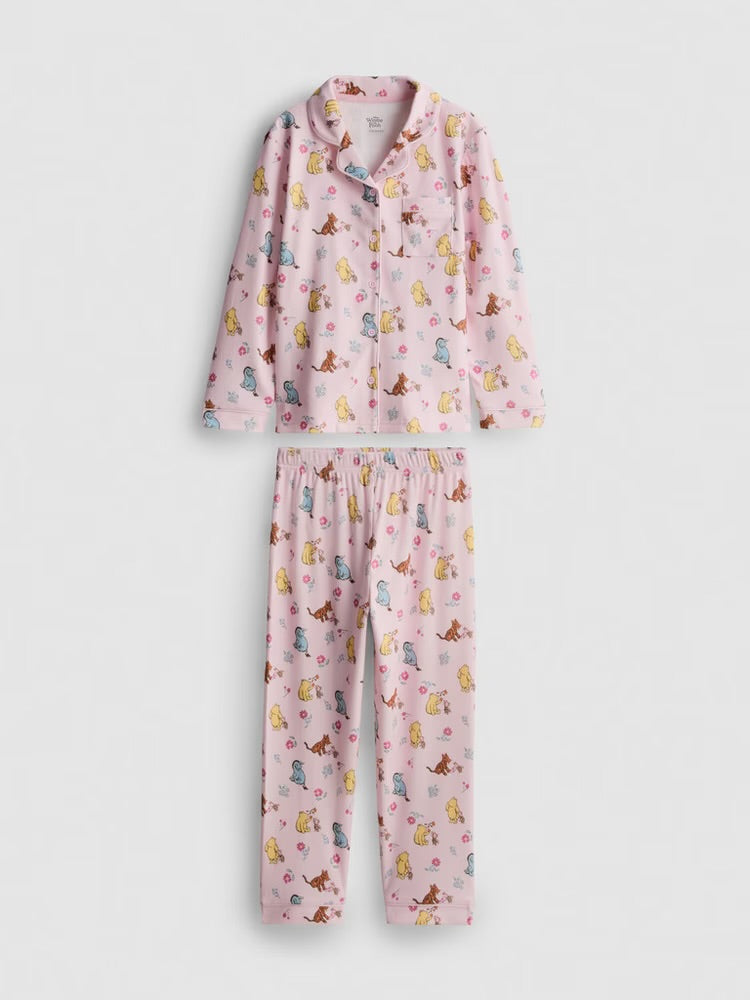 Primark Disney’s Winnie the Pooh Ribbed Shirt Pyjamas